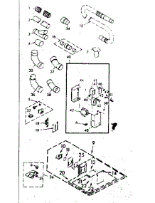 Wall Valve Assembly parts for Kenmore Vacuum 116.40240 (11640240, 116 40240) from AppliancePartsPros.com