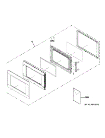 Door Parts parts for Ge Microwave JES1651SR2SS from AppliancePartsPros.com