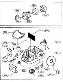 Motor Assy / Body Base parts for Kenmore Vacuum 721.23295200 (72123295200, 721 23295200) from AppliancePartsPros.com