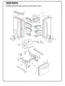 Door Parts parts for Kenmore Refrigerator 795.74093411 (79574093411, 795 74093411) from AppliancePartsPros.com