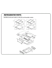 Refrigerator Parts parts for Kenmore Refrigerator 795.74093411 (79574093411, 795 74093411) from AppliancePartsPros.com