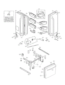 Door Parts parts for Kenmore Refrigerator 795.72183314 (79572183314, 795 72183314) from AppliancePartsPros.com