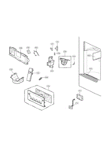 Dispenser Parts parts for Kenmore Refrigerator 795.72183314 (79572183314, 795 72183314) from AppliancePartsPros.com