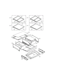Refrigerator Parts parts for Kenmore Refrigerator 795.72183314 (79572183314, 795 72183314) from AppliancePartsPros.com