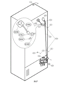 Valve And Water Parts parts for Kenmore Refrigerator 795.72183314 (79572183314, 795 72183314) from AppliancePartsPros.com