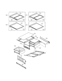 Refrigerator Parts parts for Kenmore Refrigerator 795.72482411 (79572482411, 795 72482411) from AppliancePartsPros.com