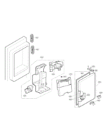 Ice Maker Parts parts for Kenmore Refrigerator 795.72482411 (79572482411, 795 72482411) from AppliancePartsPros.com