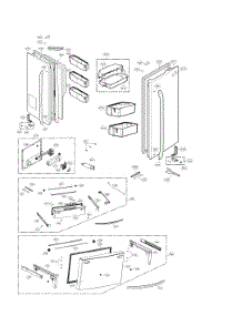 Door Parts parts for Kenmore Refrigerator 795.72482411 (79572482411, 795 72482411) from AppliancePartsPros.com