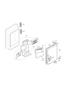 Ice Maker Parts parts for Kenmore Refrigerator 795.74025412 (79574025412, 795 74025412) from AppliancePartsPros.com