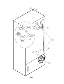 Valve And Water Parts parts for Kenmore Refrigerator 795.74043412 (79574043412, 795 74043412) from AppliancePartsPros.com