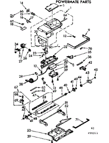 Power Mate parts for Kenmore Vacuum 116.25911 (11625911, 116 25911) from AppliancePartsPros.com