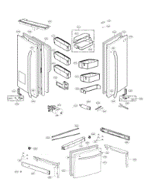Door Parts parts for Kenmore Refrigerator 795.75049610 (79575049610, 795 75049610) from AppliancePartsPros.com