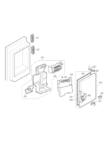 Ice Maker Parts parts for Kenmore Refrigerator 795.75043610 (79575043610, 795 75043610) from AppliancePartsPros.com
