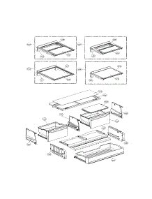 Refrigerator Parts parts for Kenmore Refrigerator 795.75043610 (79575043610, 795 75043610) from AppliancePartsPros.com