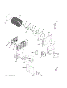 Machine Compartment parts for Ge Refrigerator ZCSP480DMBSS from AppliancePartsPros.com
