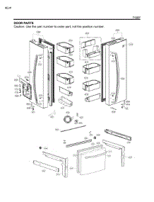 Door Parts parts for Kenmore Refrigerator 795.71329411 (79571329411, 795 71329411) from AppliancePartsPros.com