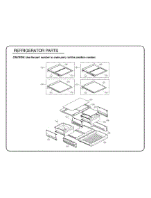 Refrigerator Parts parts for Kenmore Refrigerator 795.73153610 (79573153610, 795 73153610) from AppliancePartsPros.com