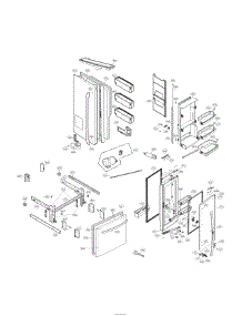 Door Parts parts for Kenmore Refrigerator 795.73167610 (79573167610, 795 73167610) from AppliancePartsPros.com