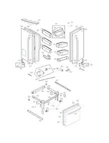 Door Parts parts for Kenmore Refrigerator 795.74029411 (79574029411, 795 74029411) from AppliancePartsPros.com