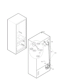 Valve And Water Parts parts for Kenmore Refrigerator 795.71032012 (79571032012, 795 71032012) from AppliancePartsPros.com