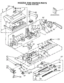 Nozzle And Motor parts for Kenmore Vacuum 116.3116490 (1163116490, 116 3116490) from AppliancePartsPros.com