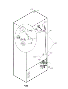 Water And Tube Parts parts for Kenmore Refrigerator 795.74093410 (79574093410, 795 74093410) from AppliancePartsPros.com
