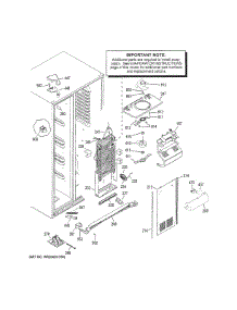 Freezer Section parts for Ge Refrigerator GSS25LSLECSS from AppliancePartsPros.com