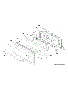 Upper Door parts for Ge Range CGS995SEL2SS from AppliancePartsPros.com