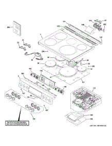 Control Panel & Cooktop parts for Ge Range CHS900P3M1D1 from AppliancePartsPros.com