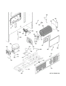 Machine Compartment parts for Ge Refrigerator ZWE23PSHKSS from AppliancePartsPros.com
