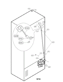 Valve And Water Tube Parts parts for Kenmore Refrigerator 795.72482410 (79572482410, 795 72482410) from AppliancePartsPros.com