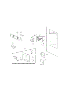 Dispenser Parts parts for Kenmore Refrigerator 795.72483410 (79572483410, 795 72483410) from AppliancePartsPros.com