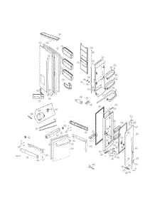 Door Parts parts for Kenmore Refrigerator 795.74053410 (79574053410, 795 74053410) from AppliancePartsPros.com