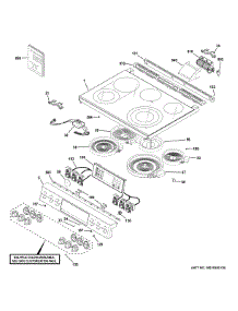 Control Panel & Cooktop parts for Ge Range CES700P3M1D1 from AppliancePartsPros.com