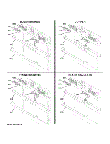 Cafe Customization parts for Ge Range C2S950P4M1W2 from AppliancePartsPros.com