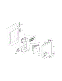 Ice Maker Parts parts for Kenmore Refrigerator 795.74043410 (79574043410, 795 74043410) from AppliancePartsPros.com