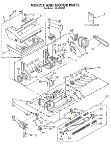 Nozzle And Motor parts for Kenmore Vacuum 116.3926582 (1163926582, 116 3926582) from AppliancePartsPros.com