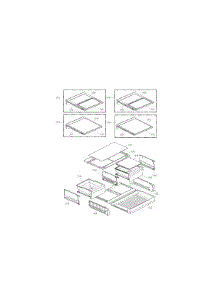 Refrigerator Compartment Parts parts for Kenmore Refrigerator 795.72353312 (79572353312, 795 72353312) from AppliancePartsPros.com