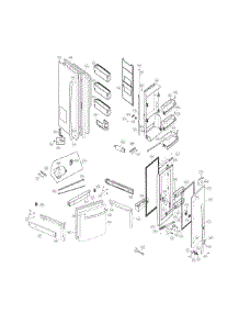 Door Parts parts for Kenmore Refrigerator 795.72353312 (79572353312, 795 72353312) from AppliancePartsPros.com