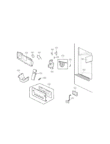 Dispenser Parts parts for Kenmore Refrigerator 795.72353312 (79572353312, 795 72353312) from AppliancePartsPros.com