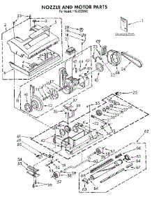 Nozzle And Motor parts for Kenmore Vacuum 116.3936082 (1163936082, 116 3936082) from AppliancePartsPros.com
