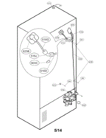 Valve And Water Parts parts for Kenmore Refrigerator 795.72099311 (79572099311, 795 72099311) from AppliancePartsPros.com