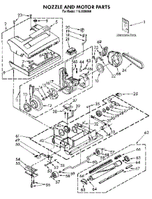 Nozzle And Motor parts for Kenmore Vacuum 116.3936080 (1163936080, 116 3936080) from AppliancePartsPros.com