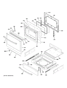 Door & Drawer Parts parts for Ge Range JGS760BEL2TS from AppliancePartsPros.com