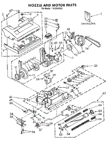 Nozzle And Motor parts for Kenmore Vacuum 116.3916583 (1163916583, 116 3916583) from AppliancePartsPros.com