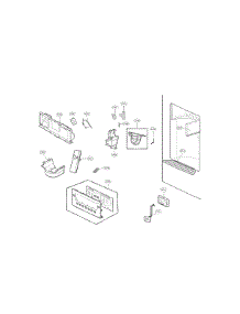 Dispenser Parts parts for Kenmore Refrigerator 795.72062315 (79572062315, 795 72062315) from AppliancePartsPros.com
