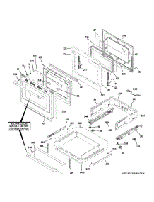 Door & Drawer Parts parts for Ge Range CGB500P3M1D1 from AppliancePartsPros.com