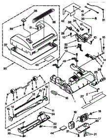 Nozzle And Motor Parts parts for Kenmore Vacuum 116.3381290 (1163381290, 116 3381290) from AppliancePartsPros.com