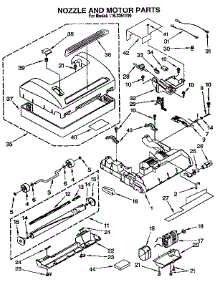 Nozzle And Motor parts for Kenmore Vacuum 116.3361190 (1163361190, 116 3361190) from AppliancePartsPros.com