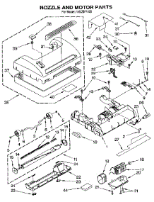 Nozzle And Motor Assembly parts for Kenmore Vacuum 116.3371190 (1163371190, 116 3371190) from AppliancePartsPros.com